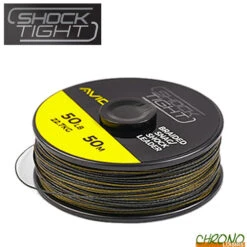 Tresse Avid Carp Shock Tight Snag/Shock Leader 50lbs 50m