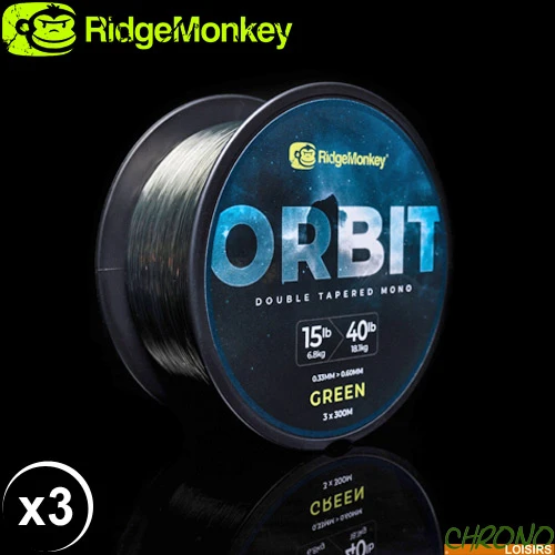 Nylon RidgeMonkey Orbit Double Tapered Mono 0.33mm 300m (les 3) 7 Nylon RidgeMonkey Orbit Double Tapered Mono 0.33mm 300m (les 3) -KORD Poisson Magasin fc76654706791d3e9603cb5d16d1088b2214c09a esc153109jpg